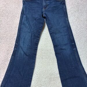 Kids Dark Blue Flare Jeans - Classic Stretch Denim